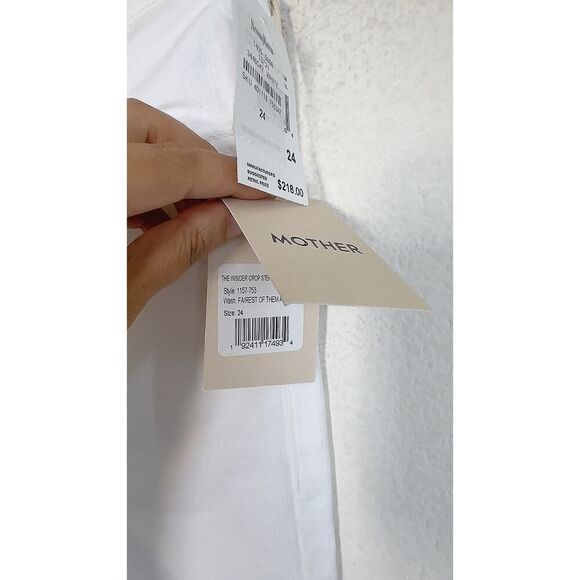 Mother Insider Crop Step Fray in Fairest of Them All 27” - Picture 7 of 10